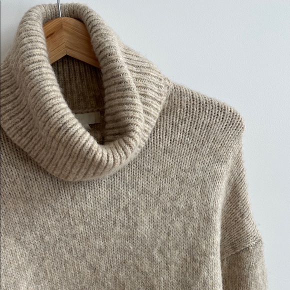 H&M Beige Cowl Neck Sweater - Picture 2 of 4